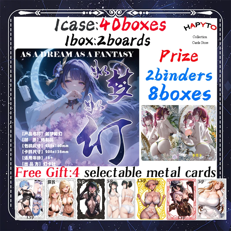 2025 Newest AS A DREAM AS A FANTASY A5 Size Waifu Boards Goddess Story Collection Card Swimsuit Bikini Booster Box Habbies Gift
2025 Newest AS A DREAM AS A FANTASY A5 Size Waifu Boards Goddess Story Collection Card Swimsuit Bikini Booster Box Habbies Gift