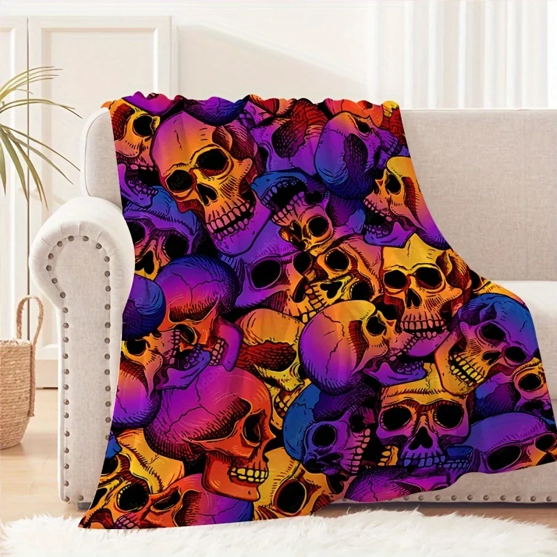 Vibrant Skulls Blanket - Soft Cozy Throw with Colorful Design, Perfect for Halloween Decor, Unique Gift for Gothic Art Lovers
Vibrant Skulls Blanket - Soft Cozy Throw with Colorful Design, Perfect for Halloween Decor, Unique Gift for Gothic Art Lovers