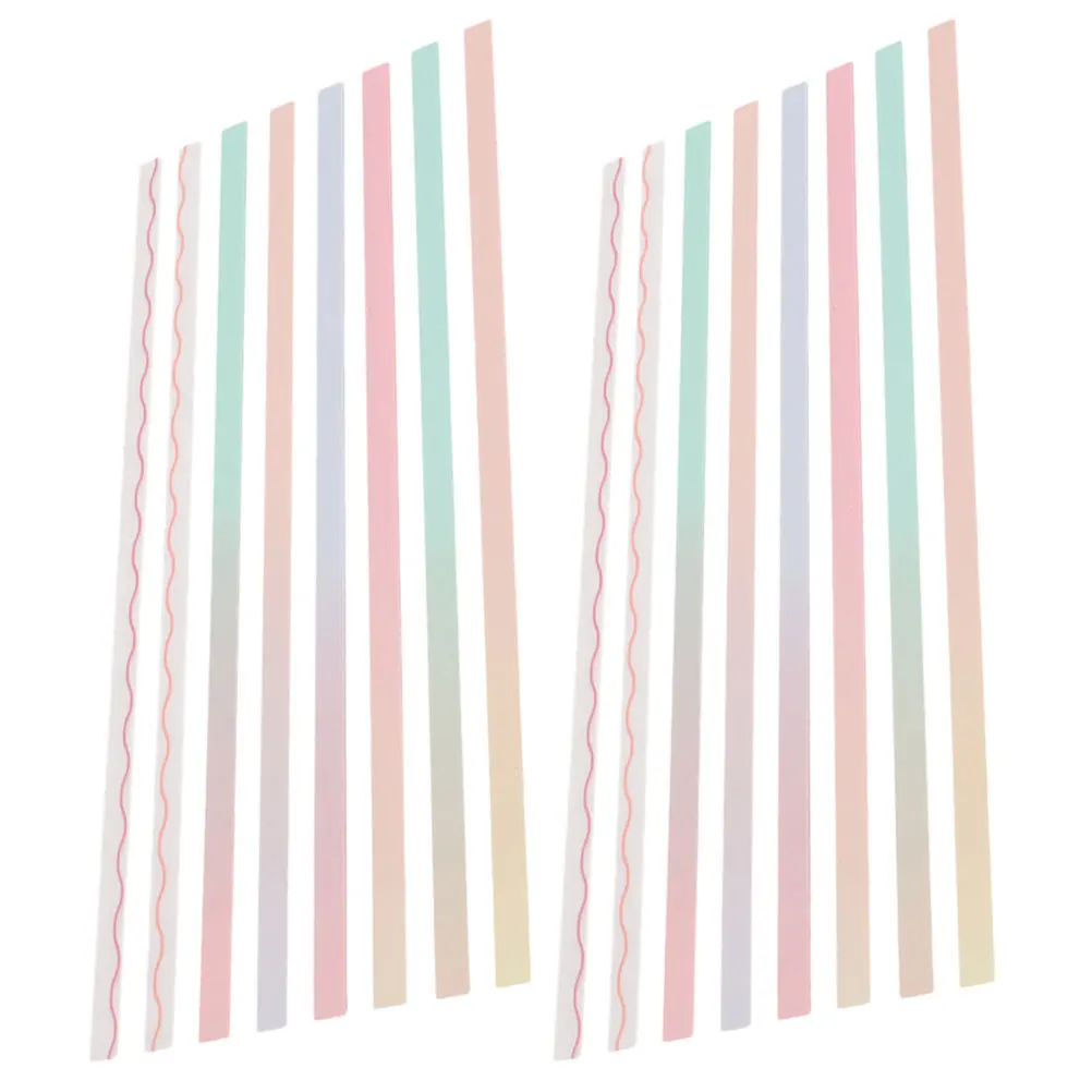 2 set Long Bar Reusable Reading Strips For Books Notebooks Page Markers Annotation Tabs Office Study Organizer 
2 set Long Bar Reusable Reading Strips For Books Notebooks Page Markers Annotation Tabs Office Study Organizer