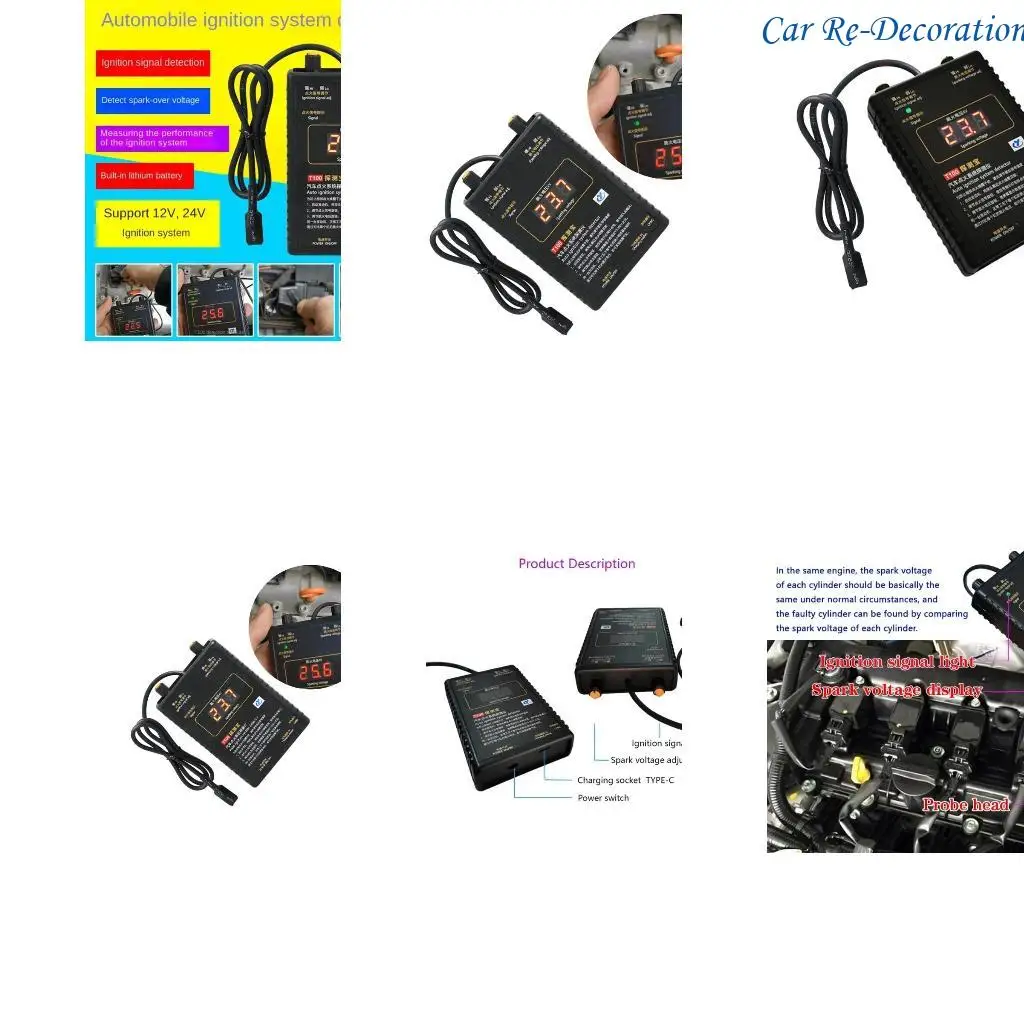 R58D Engine Tester Комплексные системы зажигания диагностики батарея проверка напряжения аккумулятора
R58D Engine Tester Комплексные системы зажигания диагностики батарея проверка напряжения аккумулятора