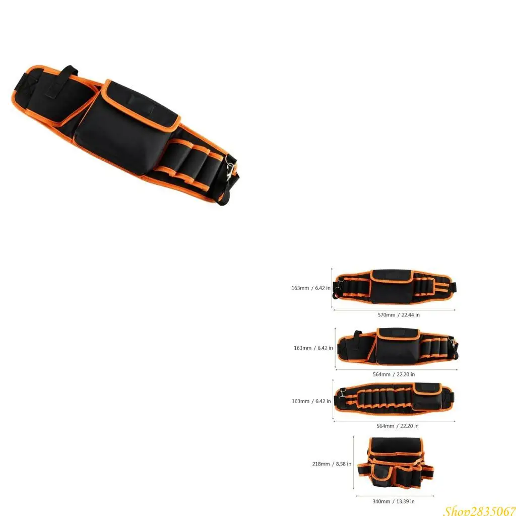 Multifunctional Electrician Tool Bag Waist Belt Storage Holder Organizers 831F
Multifunctional Electrician Tool Bag Waist Belt Storage Holder Organizers 831F