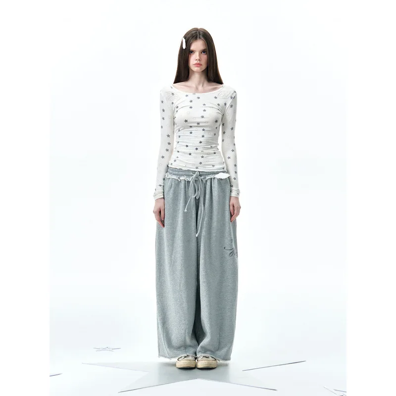 Женская футболка с длинным рукавом и принтом звезд и изысканным дизайном вышивки крыльев
Женская футболка с длинным рукавом и принтом звезд и изысканным дизайном вышивки крыльев