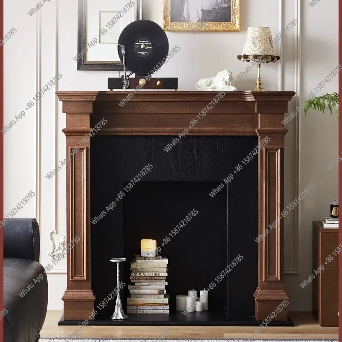 French walnut retro solid wood fireplace cabinet decoration living room flame mantel medieval furniture porch cabinet
French walnut retro solid wood fireplace cabinet decoration living room flame mantel medieval furniture porch cabinet