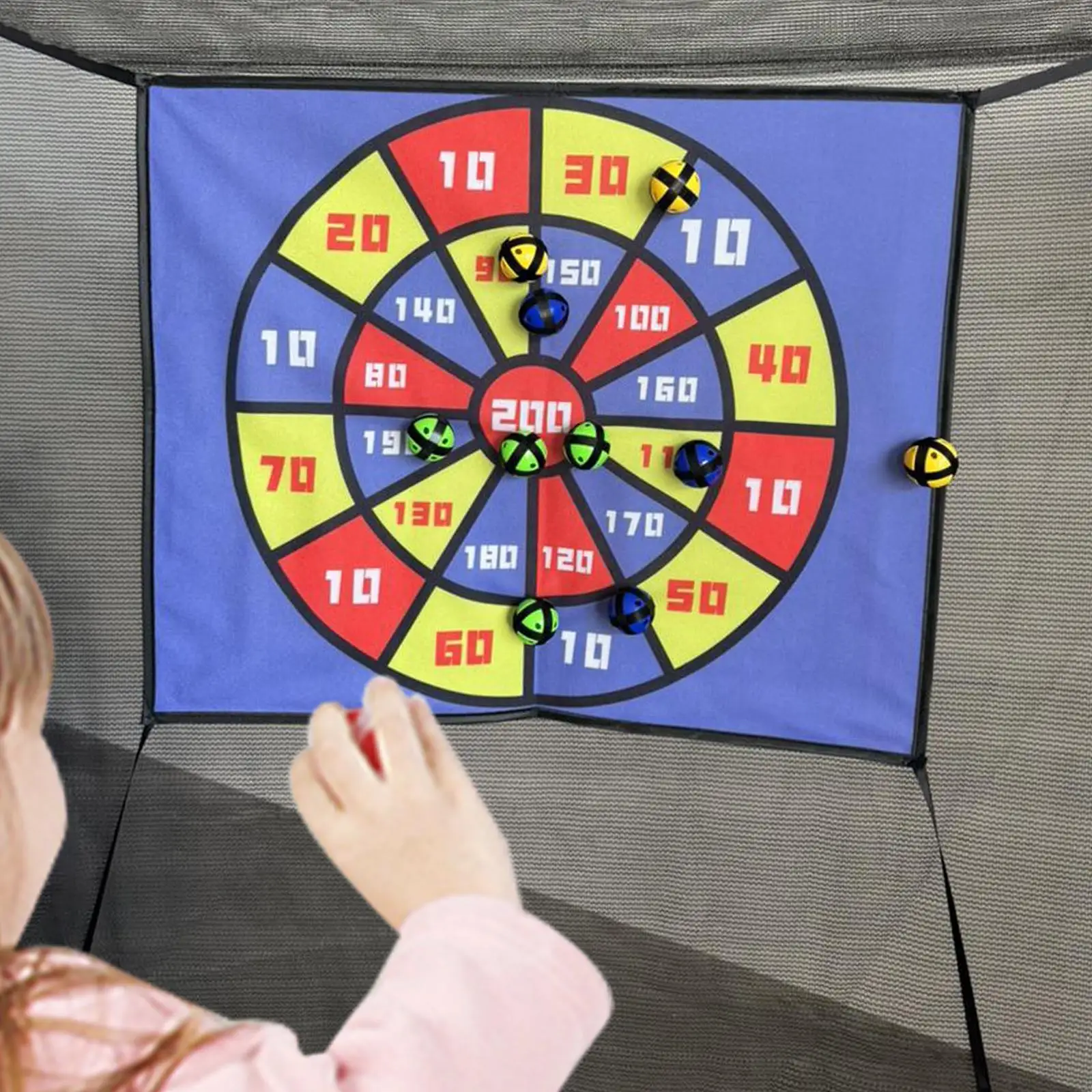 Trampoline Target Dart Board for Kids with Sticky Balls Game Set
Trampoline Target Dart Board for Kids with Sticky Balls Game Set