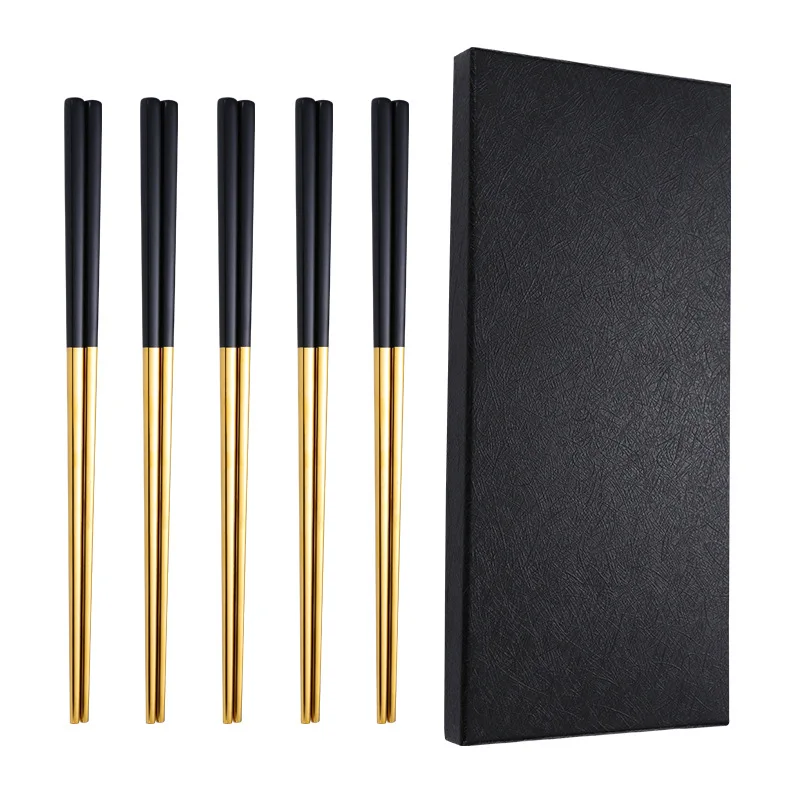 304 Stainless Steel Long Chopsticks, Household Tableware, Non-Slip Set, Molding and Polishing Chopsticks, 5 Pairs
304 Stainless Steel Long Chopsticks, Household Tableware, Non-Slip Set, Molding and Polishing Chopsticks, 5 Pairs