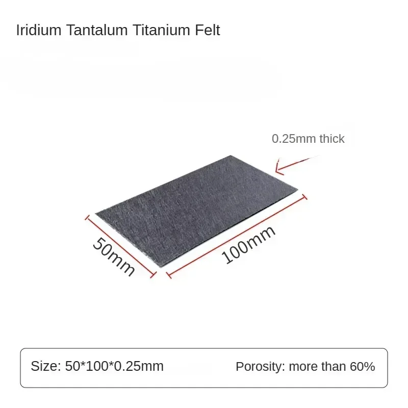 0.1-1.5mm Iridium/Tantalum/Titanium Felt - PEM Electrolyzer Gas Diffusion Layer for Hydrogen Fuel Cells
0.1-1.5mm Iridium/Tantalum/Titanium Felt - PEM Electrolyzer Gas Diffusion Layer for Hydrogen Fuel Cells