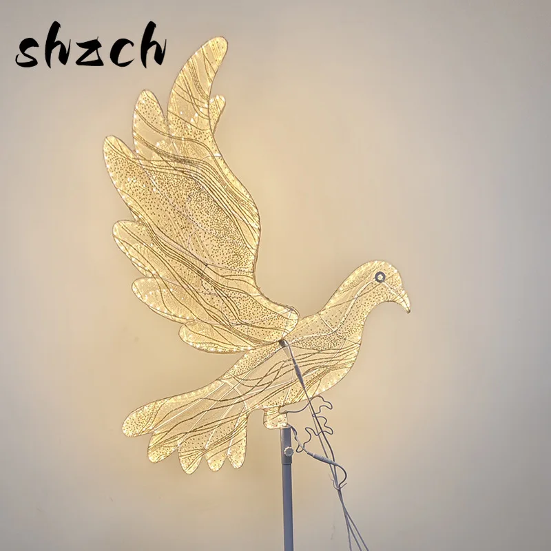 Luminous Peace Dove Wedding Decor LED Peace Dove Stage Prop Reception Welcome Area Decoration Illuminated Venue Festive Ornament
Luminous Peace Dove Wedding Decor LED Peace Dove Stage Prop Reception Welcome Area Decoration Illuminated Venue Festive Ornament