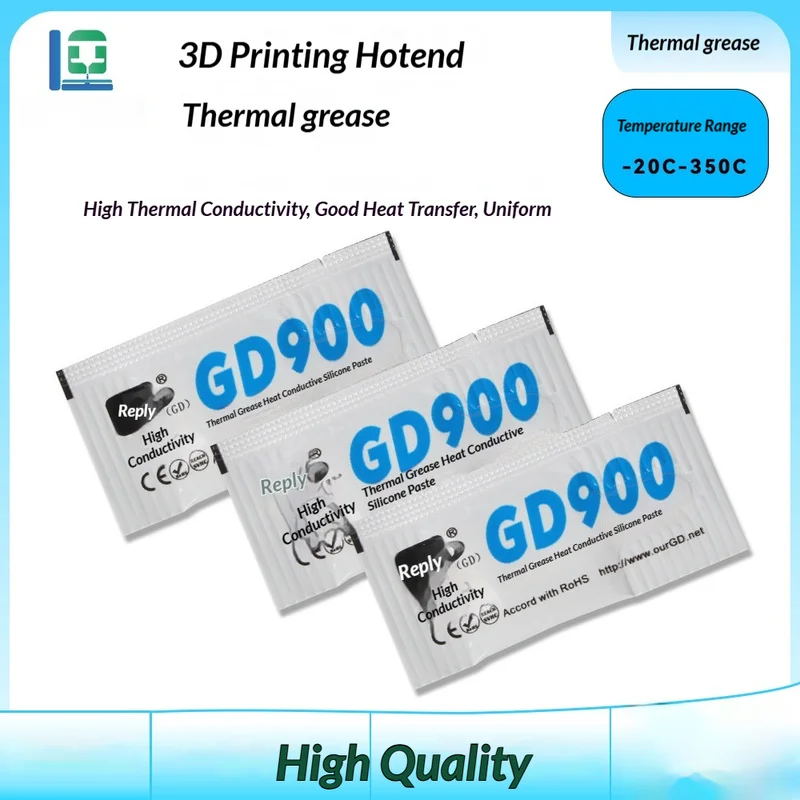 GD900 High Thermal Conductivity Grease 3D Printer Hotend Nozzle Accessory
GD900 High Thermal Conductivity Grease 3D Printer Hotend Nozzle Accessory