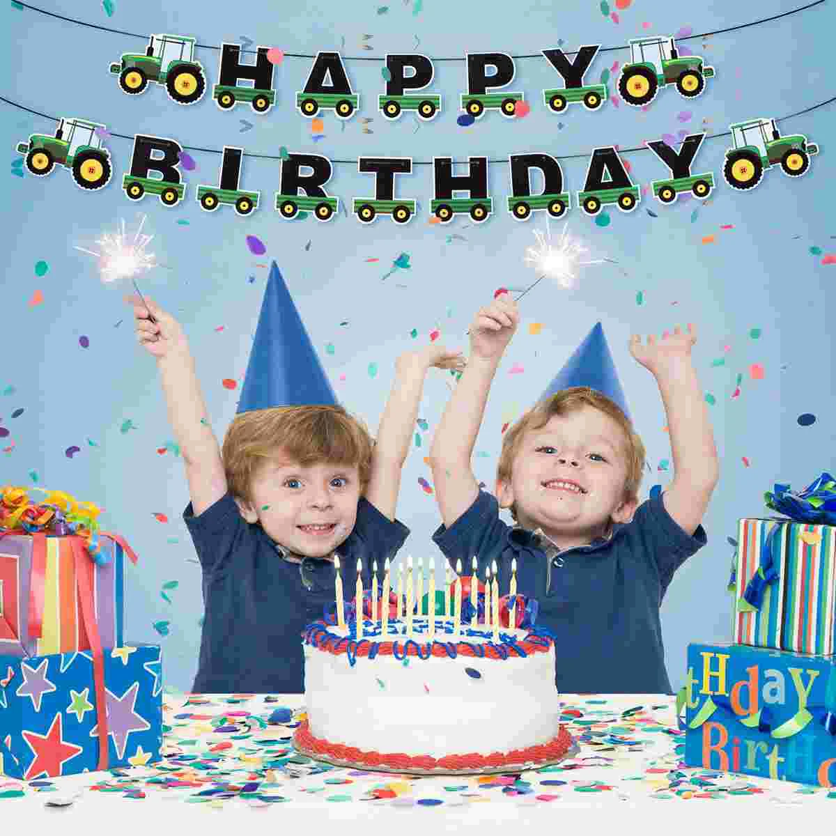 Tractor Birthday Banner Green Paper Garland Decor for Kids Party Supplies Reusable Farm Theme Photo Props Tractor Bunting
Tractor Birthday Banner Green Paper Garland Decor for Kids Party Supplies Reusable Farm Theme Photo Props Tractor Bunting