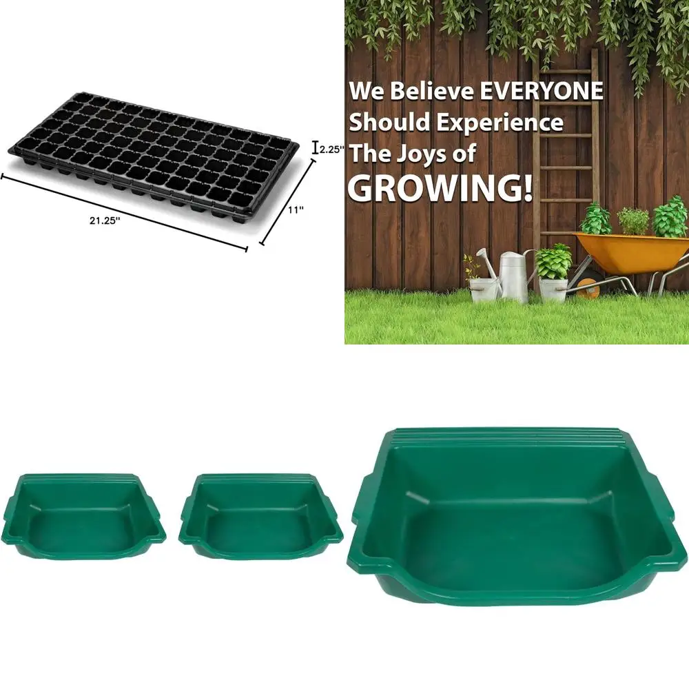 Portable Potting Tray for Gardening, 2-Piece Set, Green RG155-2 Table-Top Planter
Portable Potting Tray for Gardening, 2-Piece Set, Green RG155-2 Table-Top Planter