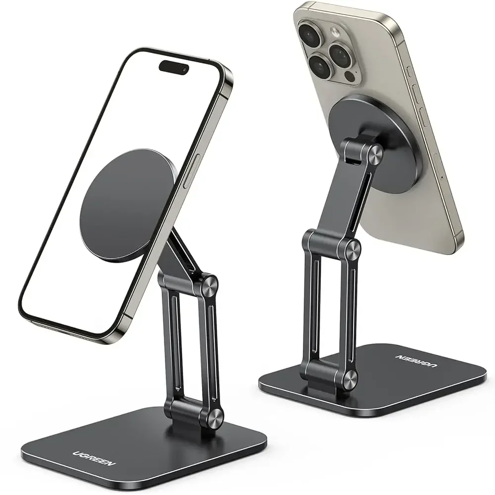 Magnetic Phone Stand Compatible with MagSafe Holder for Desk Ergonomic Design Adjustable, Aluminum Cell Phone Stand Compatib
Magnetic Phone Stand Compatible with MagSafe Holder for Desk Ergonomic Design Adjustable, Aluminum Cell Phone Stand Compatib