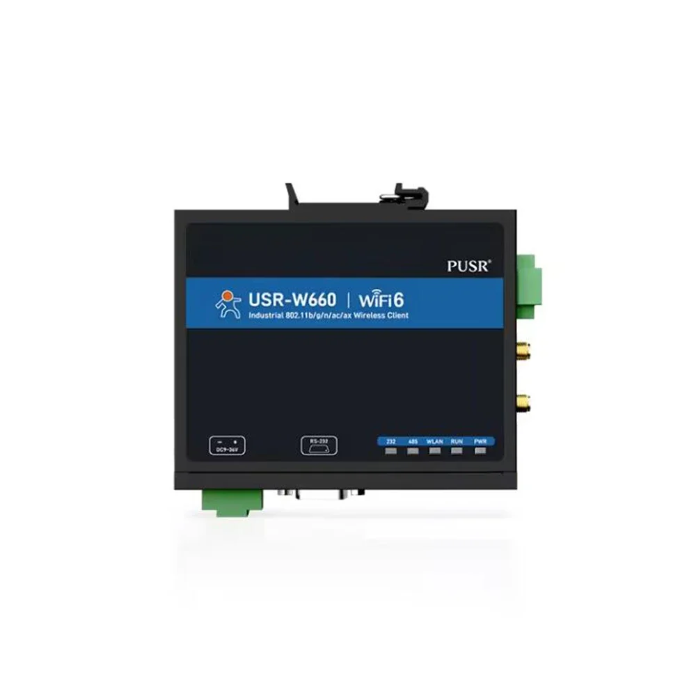 USR-W660 Dual Band Serial to WiFi6 Converter MQTT SSL Quacomm WiFi Roaming Gigabit Port RS232 RS485 to WiFi6/Ethernet
USR-W660 Dual Band Serial to WiFi6 Converter MQTT SSL Quacomm WiFi Roaming Gigabit Port RS232 RS485 to WiFi6/Ethernet