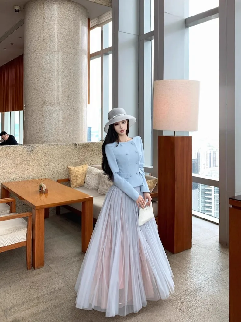 Tweed Jacket Brown Womens Spring Prints Floral Multi-Colored Embroidered Feminine Classy Elegant Chic Ladylike Beautiful Lady OL
Tweed Jacket Brown Womens Spring Prints Floral Multi-Colored Embroidered Feminine Classy Elegant Chic Ladylike Beautiful Lady OL