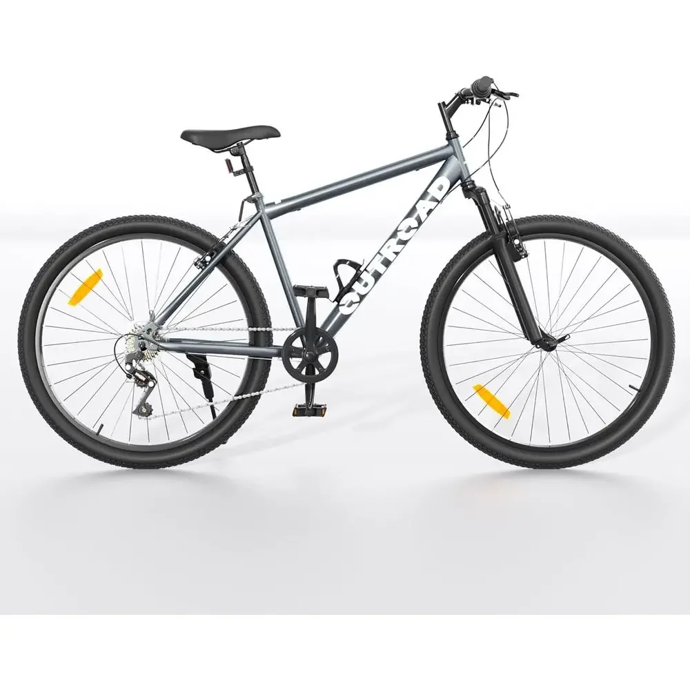 26 Inch 7-Speed Comfort Mountain Bike, High-Carbon Steel, V-Brakes, Adjustable Seat for Men & Women
26 Inch 7-Speed Comfort Mountain Bike, High-Carbon Steel, V-Brakes, Adjustable Seat for Men & Women