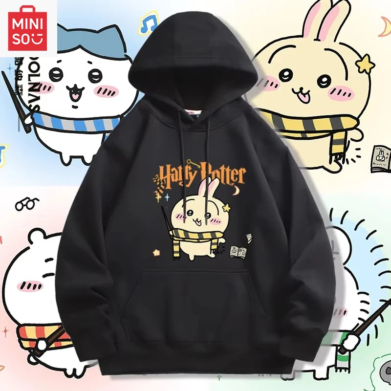 MINISO коллаборационная толстовка с принтом ChiiKawa и шляпой, свободная мультяшная, многофункциональная, повседневная и милая для кампуса для девочек
MINISO коллаборационная толстовка с принтом ChiiKawa и шляпой, свободная мультяшная, многофункциональная, повседневная и милая для кампуса для девочек