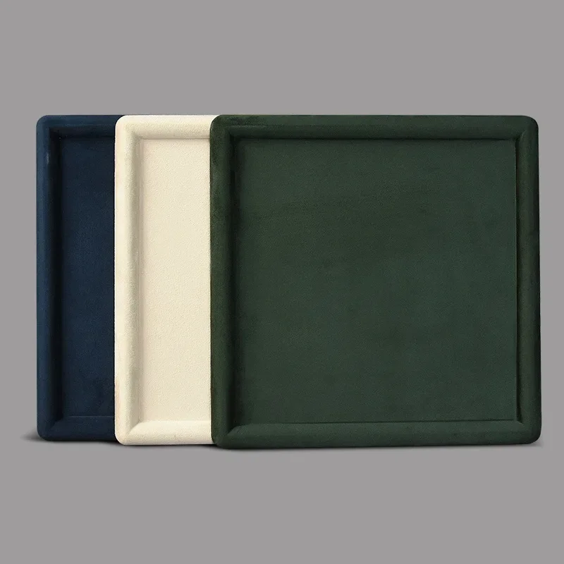 Cashmere leather rounded corner jewelry display tray glasses watch ring jewelry tray flannel jewelry display props
Cashmere leather rounded corner jewelry display tray glasses watch ring jewelry tray flannel jewelry display props