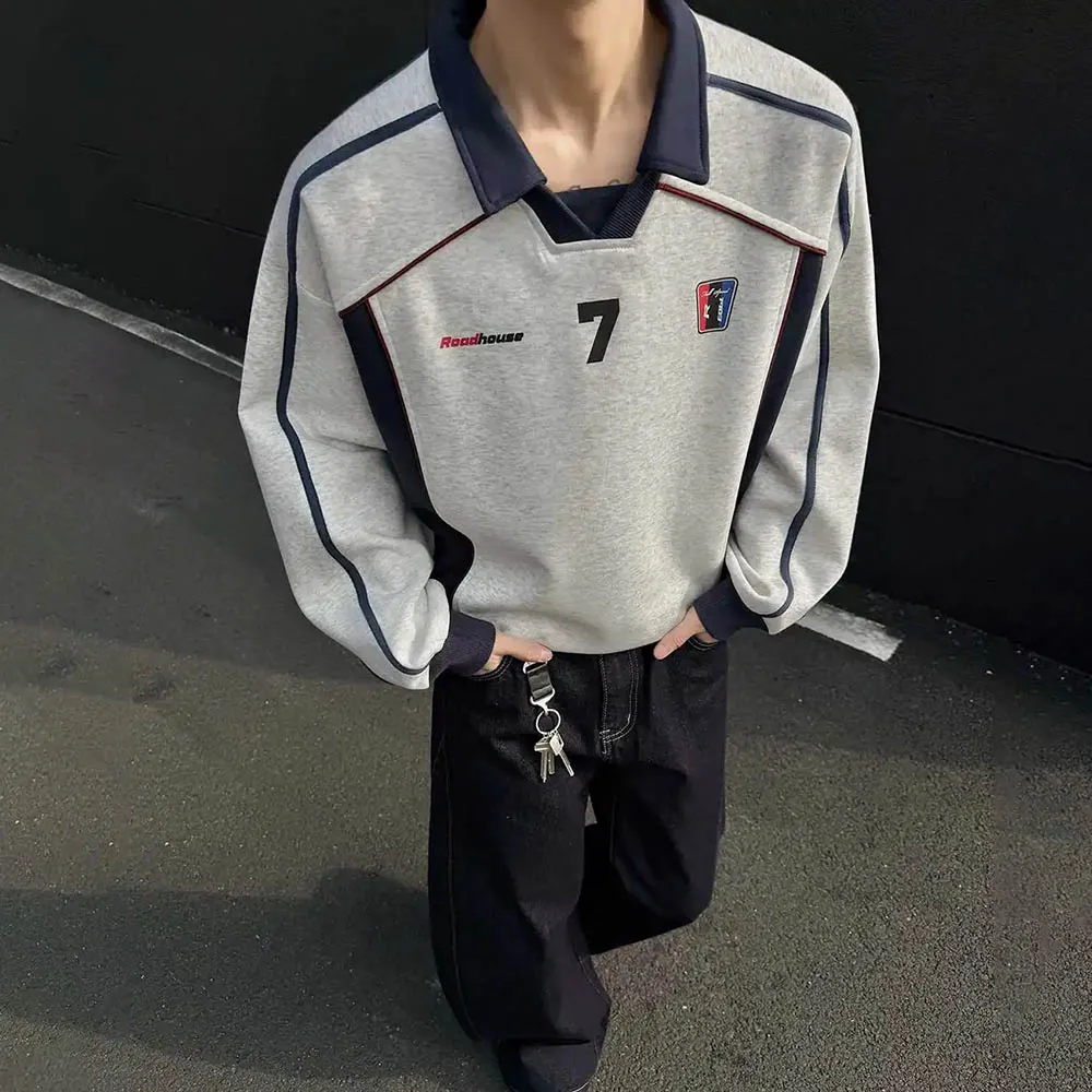 Осенняя новая мужская толстовка контрастного цвета с длинными рукавами, американский ретро-модный тренд, уличный хип-хоп, свободный повседневный нишевый мужской топ
Осенняя новая мужская толстовка контрастного цвета с длинными рукавами, американский ретро-модный тренд, уличный хип-хоп, свободный повседневный нишевый мужской топ