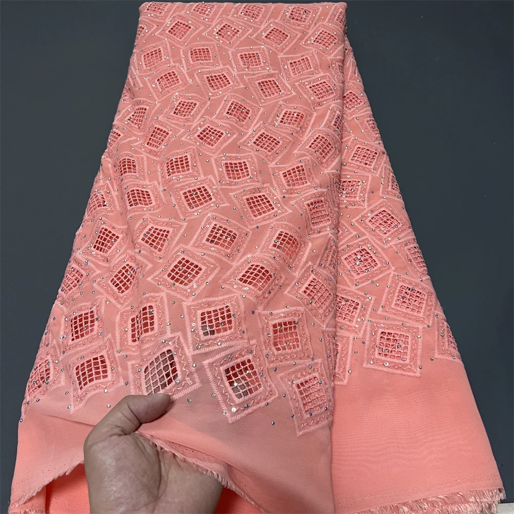 New High-Quality African Nigerian Tulle Lace Fabric for Sewing Wedding Party Gown Dress Embroidered Cotton Damask 5Yards 2025
New High-Quality African Nigerian Tulle Lace Fabric for Sewing Wedding Party Gown Dress Embroidered Cotton Damask 5Yards 2025