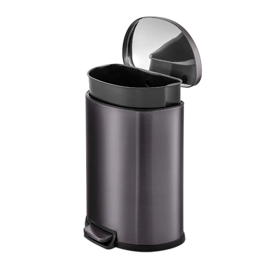 Kitchen Trash Can 13.2 Gallon Stainless Steel Step Garbage Bin with Soft Close Lid Black
Kitchen Trash Can 13.2 Gallon Stainless Steel Step Garbage Bin with Soft Close Lid Black