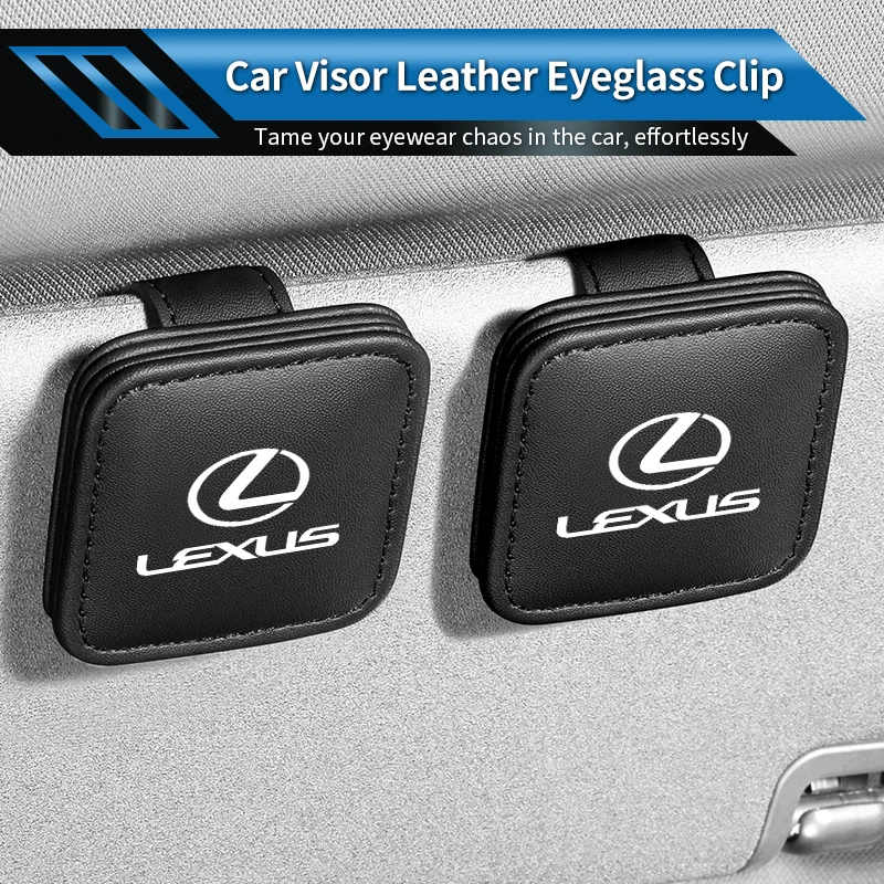 Car Visor Glasses Clip Leather Sunglasses Holder Card Clip Accessories For Lexus UX250h RX450h CT200h RX400h NX300h RX350 RX300
Car Visor Glasses Clip Leather Sunglasses Holder Card Clip Accessories For Lexus UX250h RX450h CT200h RX400h NX300h RX350 RX300