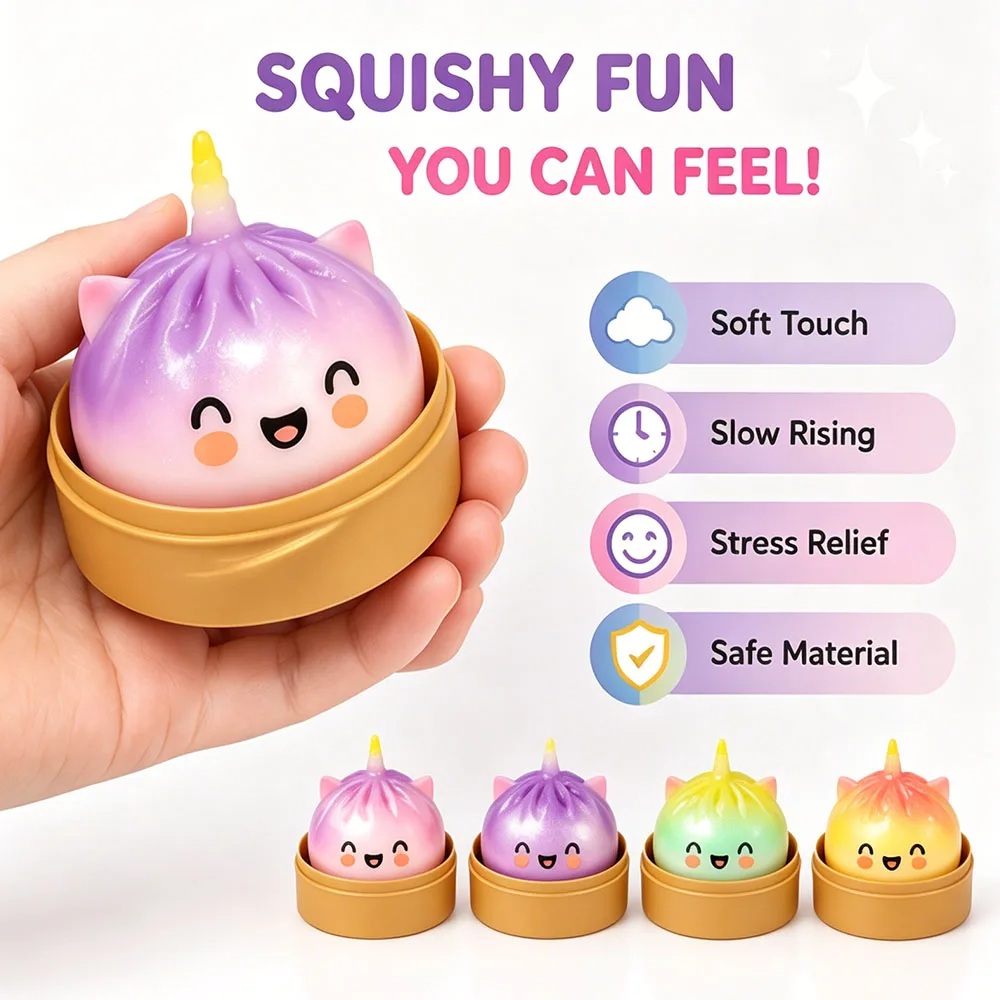 2026 Viral Mystery Box Unicorn Bao Bun Squishy Rare Hidden Edition Slow Rising Squeeze Portable Desk Accessory Novelty Present
2026 Viral Mystery Box Unicorn Bao Bun Squishy Rare Hidden Edition Slow Rising Squeeze Portable Desk Accessory Novelty Present