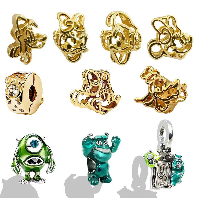 Abalorios originales de Disney Pixar, abalorio de Mike Wazowski y abalorio hueco de Disney Donald Duck, compatible con pulseras
Abalorios originales de Disney Pixar, abalorio de Mike Wazowski y abalorio hueco de Disney Donald Duck, compatible con pulseras