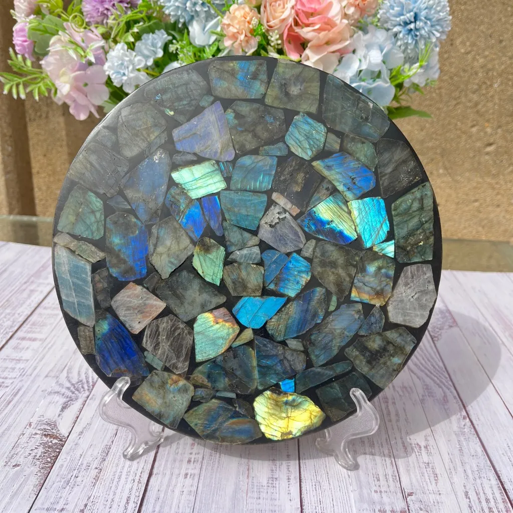 Labradorite Healing Disc Natural Crystal for Meditation Energy Work Chakra Balancing Spiritual Healing Feng Shui Home Decor Gift
Labradorite Healing Disc Natural Crystal for Meditation Energy Work Chakra Balancing Spiritual Healing Feng Shui Home Decor Gift