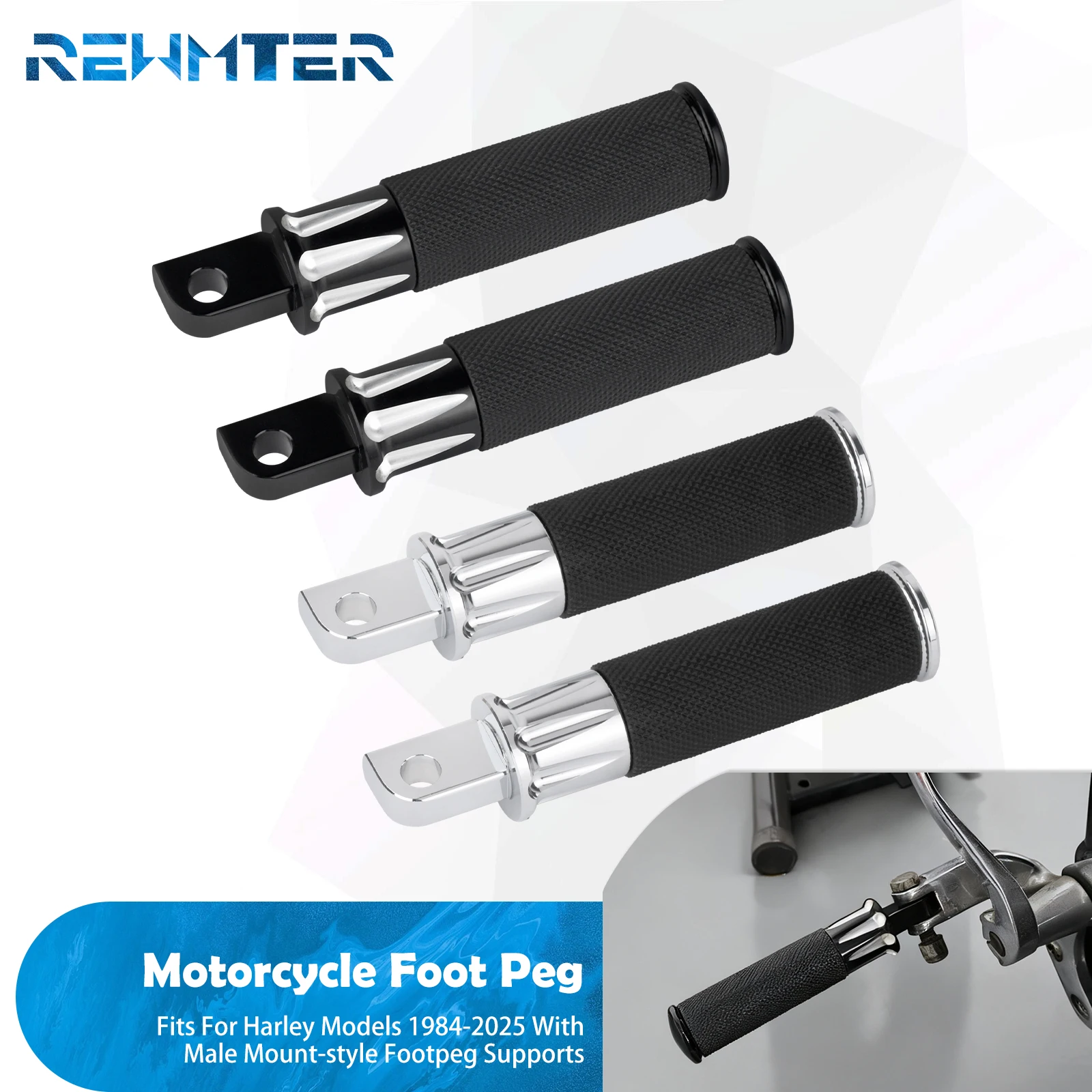 Motorcycle Rear Footpegs Passenger Footrest Male Mount Foot Pegs Pedal For Harley Softail Touring Sportster XL 883 Dyna 84-2025
Motorcycle Rear Footpegs Passenger Footrest Male Mount Foot Pegs Pedal For Harley Softail Touring Sportster XL 883 Dyna 84-2025