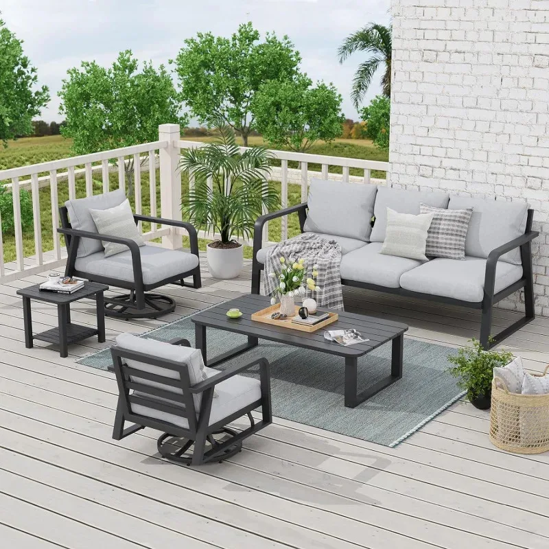QWQoutdoor furniture 5 piece, swivel rocking chairs, all weather outdoor aluminum sofa, patio bistro set for PA
QWQoutdoor furniture 5 piece, swivel rocking chairs, all weather outdoor aluminum sofa, patio bistro set for PA