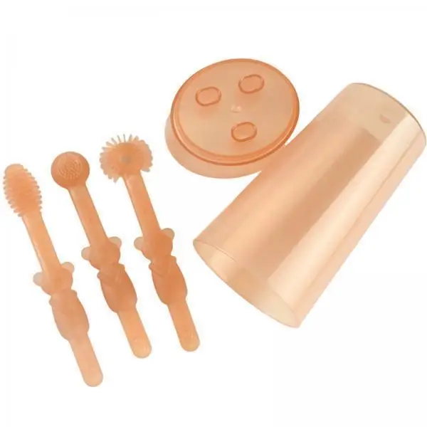 Baby Toothbrush Set with Soft Silicone Tongue Cleaner Food Grade TPE Anti Slip Handle Teeth Brush for Toddler Kit
Baby Toothbrush Set with Soft Silicone Tongue Cleaner Food Grade TPE Anti Slip Handle Teeth Brush for Toddler Kit