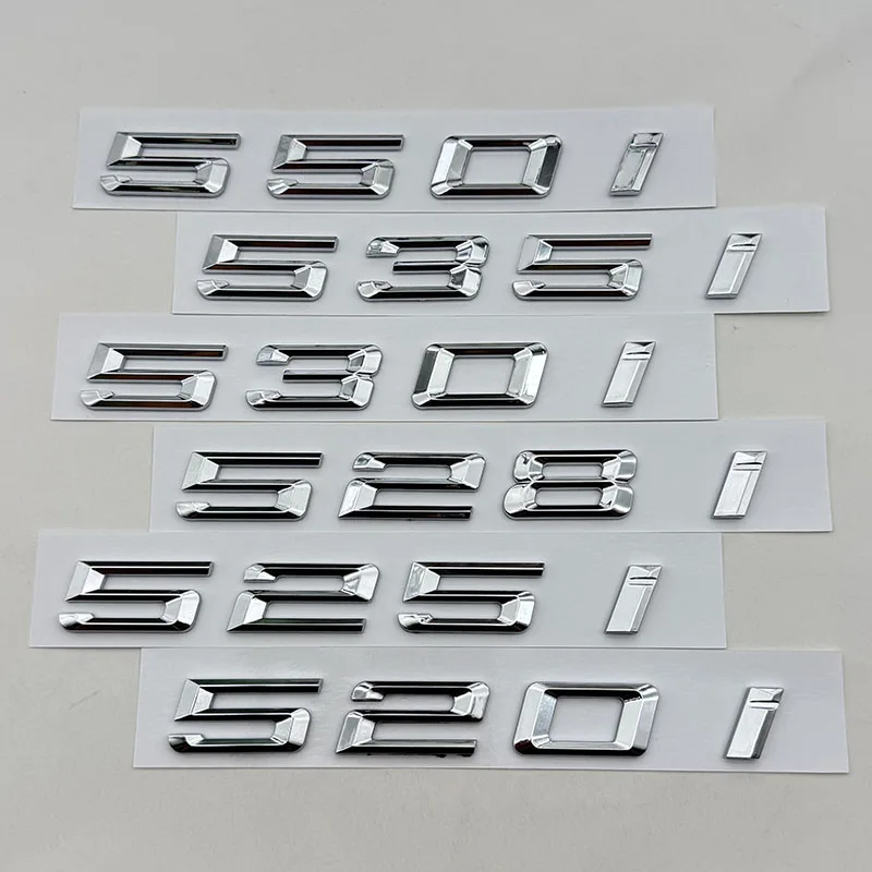3D ABS Car Letters Logo 520i 528i 530i 535i Badge Sticker Rear Trunk Emblem For BMW 5 Series 530i 520i Tail Marking Accessories
3D ABS Car Letters Logo 520i 528i 530i 535i Badge Sticker Rear Trunk Emblem For BMW 5 Series 530i 520i Tail Marking Accessories