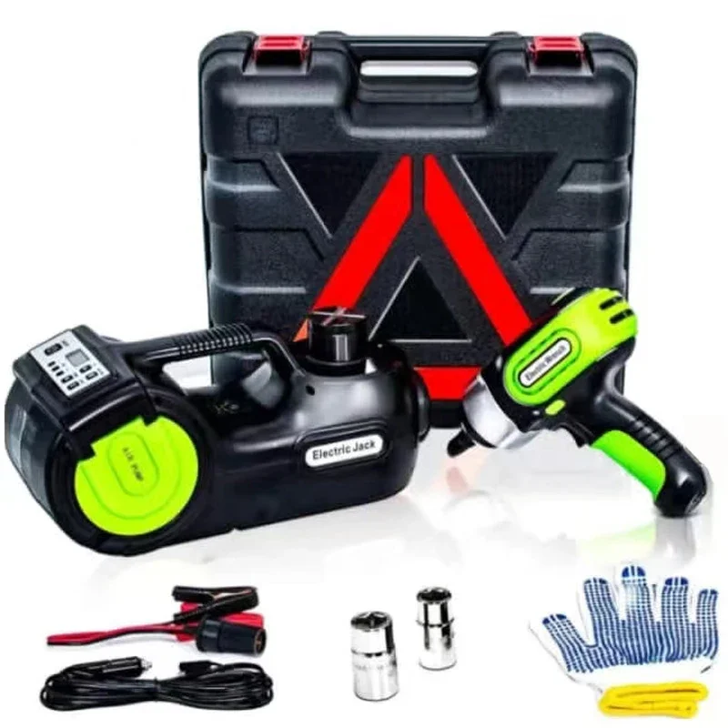 5 Ton 12V Electric Car Jack Kit 3 in 1 Electric Hydraulic Jack with Impact Wrench And Inflator Pump LED Portable Lift Tool
5 Ton 12V Electric Car Jack Kit 3 in 1 Electric Hydraulic Jack with Impact Wrench And Inflator Pump LED Portable Lift Tool