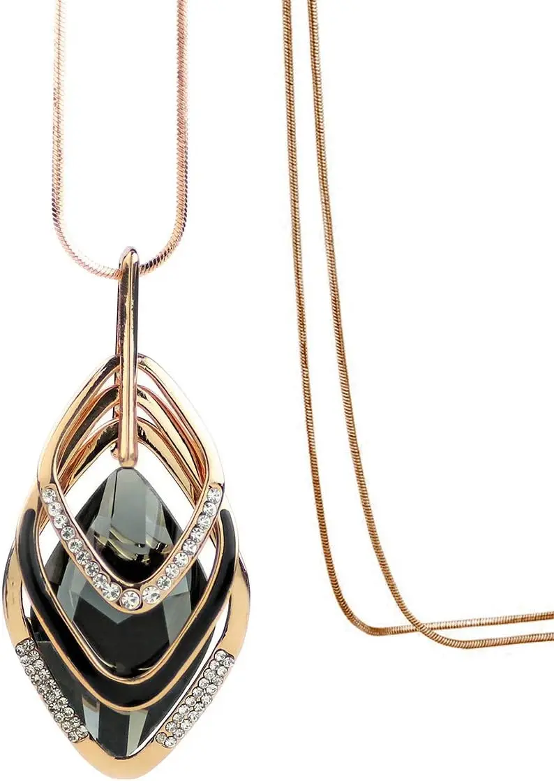 Pendant Necklace Three Layer Long Statement Necklace Long Sweater Chain
Pendant Necklace Three Layer Long Statement Necklace Long Sweater Chain