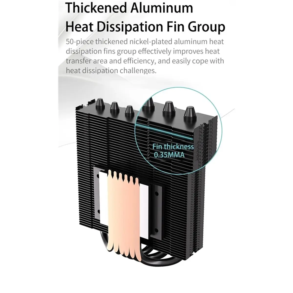 HGHO TEUCER TE-55 CPU Cooler 6 Heat-Pipes CPU Air Cooler with 15mm Thickness Slim Fan LGA1700/1200/115X/2011/AM5/AM4 White
HGHO TEUCER TE-55 CPU Cooler 6 Heat-Pipes CPU Air Cooler with 15mm Thickness Slim Fan LGA1700/1200/115X/2011/AM5/AM4 White