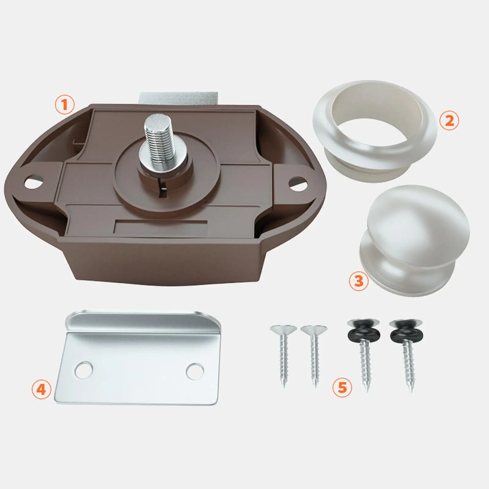 2 Push Button Locks Latch Knobs Repair Part for RV Campervan
2 Push Button Locks Latch Knobs Repair Part for RV Campervan
