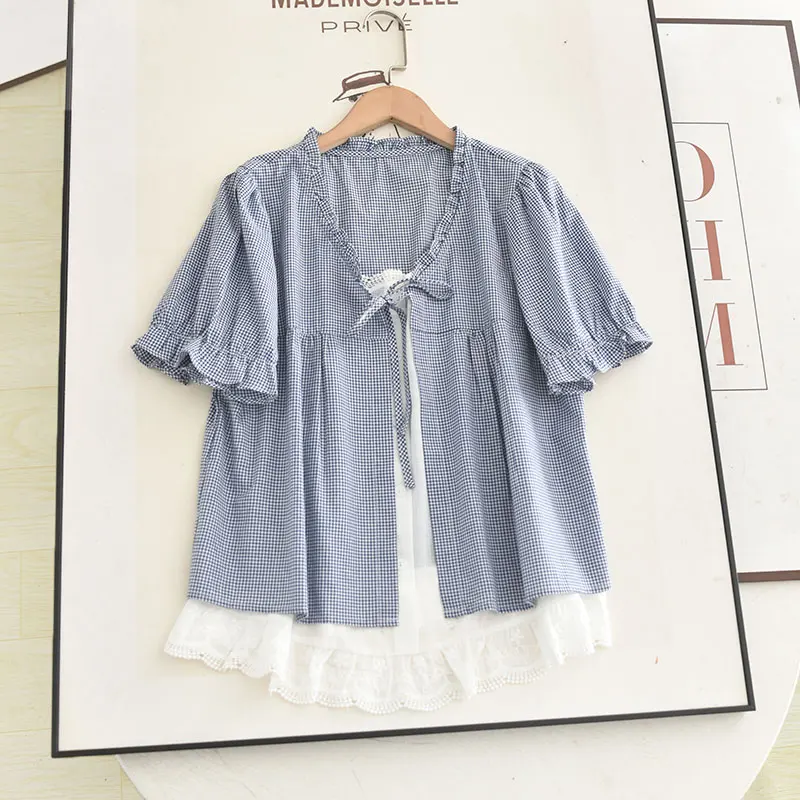 Miu id irt, корейский дизайн, с поясом, искусственная двухсекционная кружевная универсальная антивозрастная блузка, лето 20л.
Miu id irt, корейский дизайн, с поясом, искусственная двухсекционная кружевная универсальная антивозрастная блузка, лето 20л.