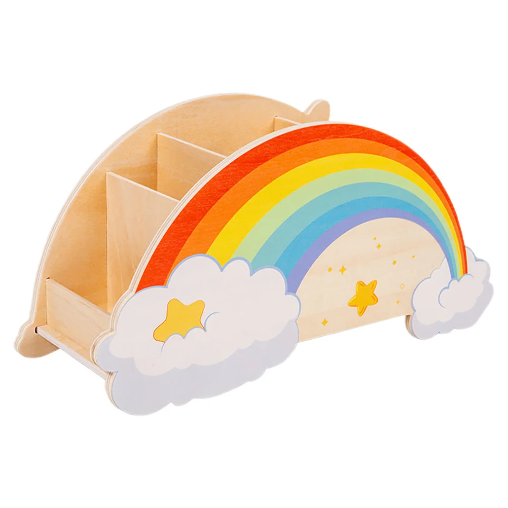 Charming Wooden Rainbow Holder Large Capacity Desktop Organizer for Markers Brushes Makeup Accessories
Charming Wooden Rainbow Holder Large Capacity Desktop Organizer for Markers Brushes Makeup Accessories