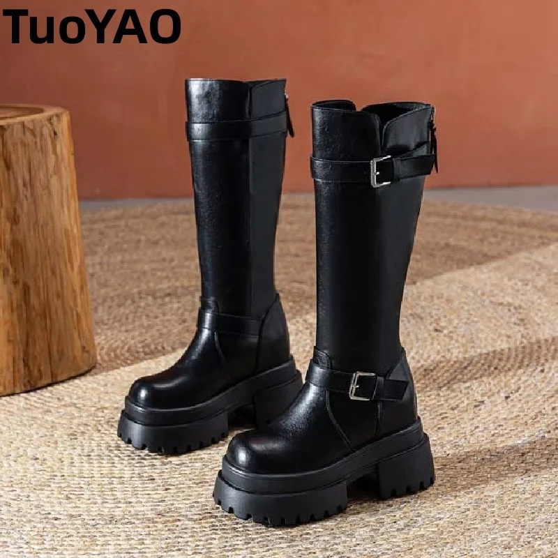 Женская обувь на платформе 10 см, ботинки до щиколотки до середины икры, мотоциклетные ботинки из натуральной кожи, женские повседневные ботинки, осень-зима
Женская обувь на платформе 10 см, ботинки до щиколотки до середины икры, мотоциклетные ботинки из натуральной кожи, женские повседневные ботинки, осень-зима
