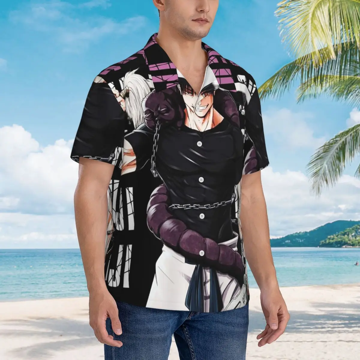 Jujutsu Kaisen Toji Fushiguro Hawaiian Shirts Fashion Men Short Sleeve Shirt for Summer Beach Men's Button Tops
Jujutsu Kaisen Toji Fushiguro Hawaiian Shirts Fashion Men Short Sleeve Shirt for Summer Beach Men's Button Tops