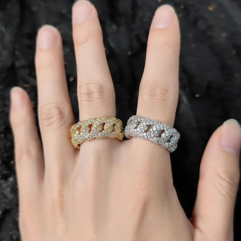 ESKEEM Hip Hop Fashion Jewelry Cube Zirconia Iced Out Mesh Ring Quality Luxury Couple Style Wholesale
ESKEEM Hip Hop Fashion Jewelry Cube Zirconia Iced Out Mesh Ring Quality Luxury Couple Style Wholesale