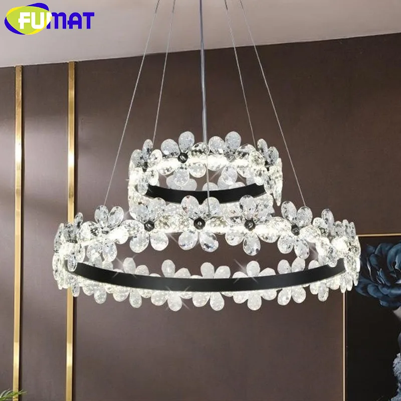 FUMAT Crystal Wreath Chandelier Modern Stainless Steel Pendant Light Living Room Bedroom Restaurant Bar Hotel Luxury LED Light
FUMAT Crystal Wreath Chandelier Modern Stainless Steel Pendant Light Living Room Bedroom Restaurant Bar Hotel Luxury LED Light