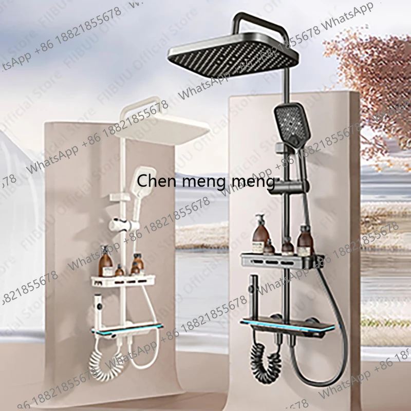 Многофункциональная душевая система с массажным эффектом и регулировкой напора, большой водопадный ручной душ, аксессуары для ванной комнаты
Многофункциональная душевая система с массажным эффектом и регулировкой напора, большой водопадный ручной душ, аксессуары для ванной комнаты