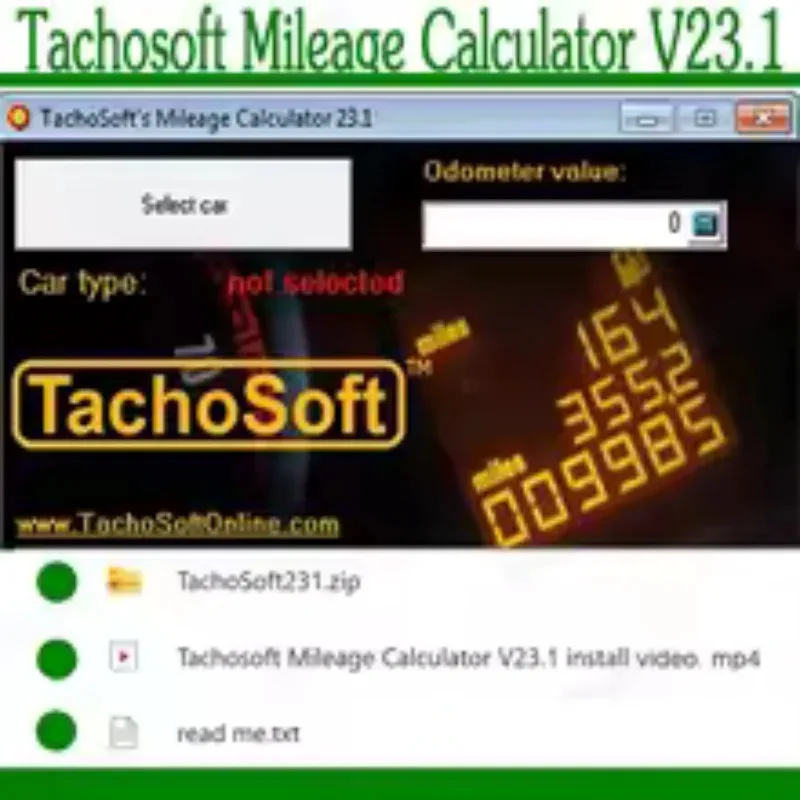 Modify Mileage TachoSoft Mileage Calculator 23.1 SOFTWARE car mileage calculation EEPROM ECM English for Peugeot for Jeep
Modify Mileage TachoSoft Mileage Calculator 23.1 SOFTWARE car mileage calculation EEPROM ECM English for Peugeot for Jeep