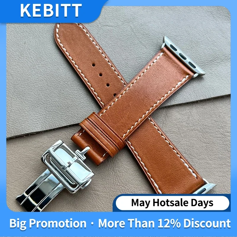 Ремешок кожаный Kebitt для Apple Watch Band 49 мм 46 мм 45 мм 42 мм 41 мм, мужской браслет для часов Iwatch Series 10 9 8 7 6
Ремешок кожаный Kebitt для Apple Watch Band 49 мм 46 мм 45 мм 42 мм 41 мм, мужской браслет для часов Iwatch Series 10 9 8 7 6