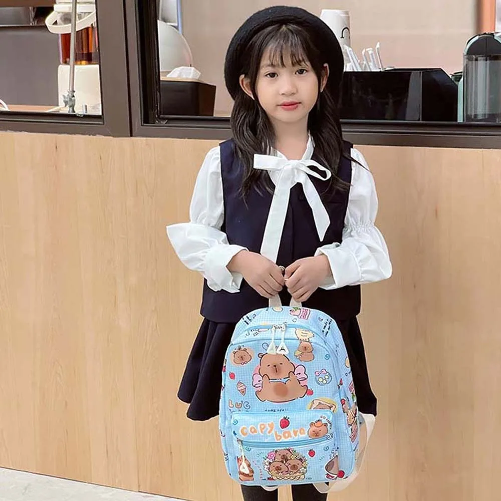 Thickened Capybara Backpack Wide Straps Nylon Cartoon Animal Daypack Multi Functional Foldable Large Capacity School Bag Friends
Thickened Capybara Backpack Wide Straps Nylon Cartoon Animal Daypack Multi Functional Foldable Large Capacity School Bag Friends