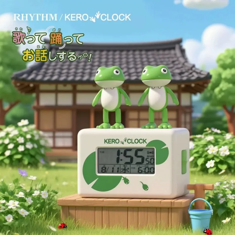 Rhythm Kero Clock Frog Digital Alarm Clock Silent Electronic Cute Cartoon Anime Japanese Desktop Bedroom Home Decoration
Rhythm Kero Clock Frog Digital Alarm Clock Silent Electronic Cute Cartoon Anime Japanese Desktop Bedroom Home Decoration