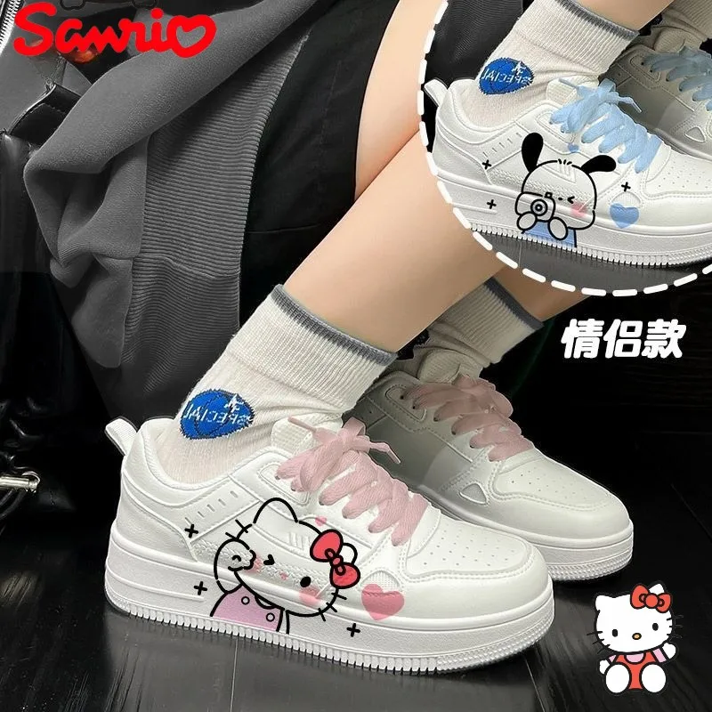 Cartoon Sanrio cute PochaccoHello kitty student light and comfortable non-slip wearable couple casual sports small white shoes
Cartoon Sanrio cute PochaccoHello kitty student light and comfortable non-slip wearable couple casual sports small white shoes