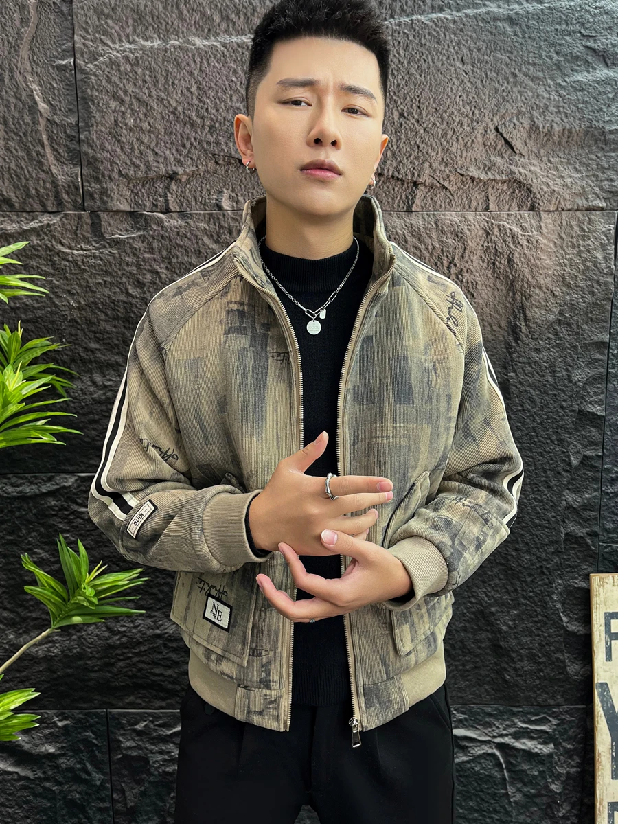 Winter Faion Thiened Retro Print Slim Fit Men's Jaet Warm Sli Versatile Outerwear Youth Culture Polyester Nylon...
Winter Faion Thiened Retro Print Slim Fit Men's Jaet Warm Sli Versatile Outerwear Youth Culture Polyester Nylon...