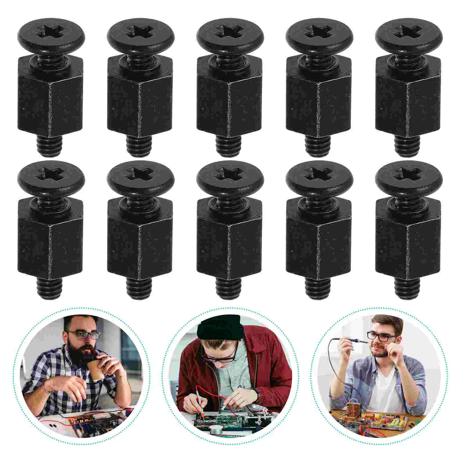 10 PCS Laptop Computer M2 Motherboard Screws M2 SSD Mounting Kit Hard Disk Hex Nut Black Part
10 PCS Laptop Computer M2 Motherboard Screws M2 SSD Mounting Kit Hard Disk Hex Nut Black Part