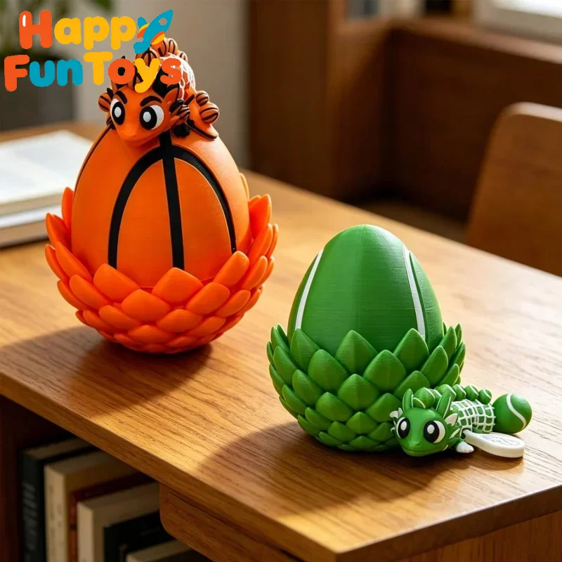 2 in 1 Baseball Dragon & Egg Set Surprise Gift Ornament 3D Printed Articulated Fidget Toy for Home Decor Kids Holiday Gifts
2 in 1 Baseball Dragon & Egg Set Surprise Gift Ornament 3D Printed Articulated Fidget Toy for Home Decor Kids Holiday Gifts